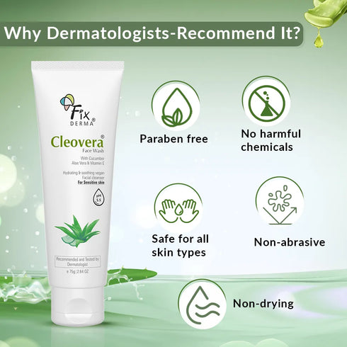 Fixderma Skincare Cleovera And Cucumber Face Wash
